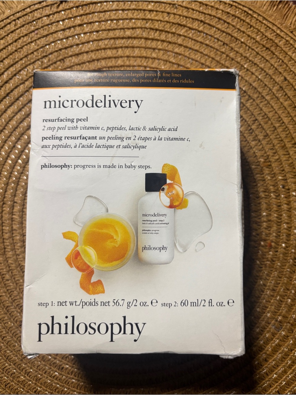 Philosophy Microdelivery Resurfacing Peel — White & Yellow Packaging NEVER USED